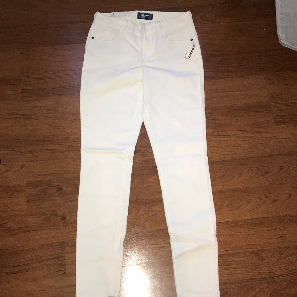 Old Navy White Corduroy Pants